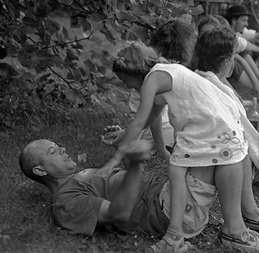 Riding on Dad's Knees