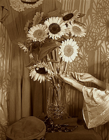 Sunflowers with Hands